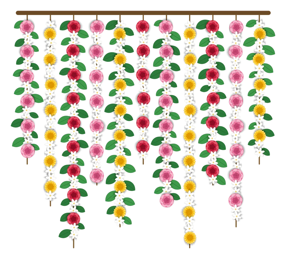 Photo 1 of Flower Curtain Stage Backdrop